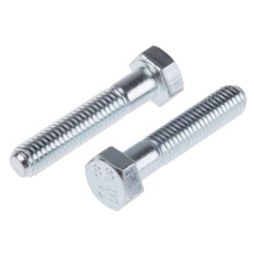 【917-3084】六角ボルト M5 x 25.0mm スチール(50個入り)