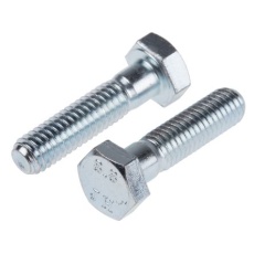 【917-3107】六角ボルト M6 x 25.0mm スチール(50個入り)