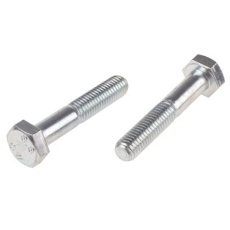 【917-3166】六角ボルト M10 x 55.0mm スチール(50個入り)
