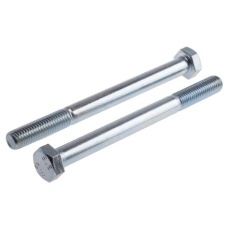 【917-3185】六角ボルト M10 x 130.0mm スチール(25個入り)