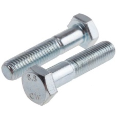 【917-3208】六角ボルト M12 x 55.0mm スチール(25個入り)