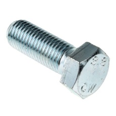【917-3289】六角ボルト M16 x 45.0mm スチール(25個入り)