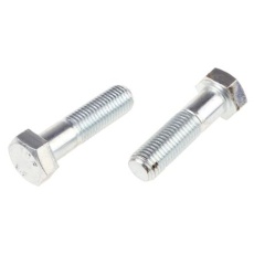 【917-3312】六角ボルト M20 x 75.0mm スチール(10個入り)