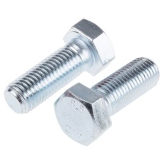 【917-3318】六角ボルト M20 x 55.0mm スチール(10個入り)