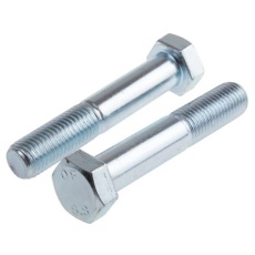 【917-3321】六角ボルト M20 x 110.0mm スチール(10個入り)