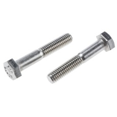 【917-6222】六角ボルト M6 x 35.0mm ステンレス(50個入り)