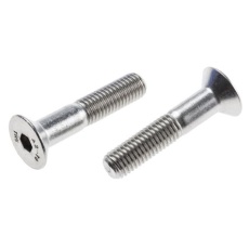 【917-6241】六角穴付ボルト M10 x 50mm六角ソケット皿頭(50個入り)