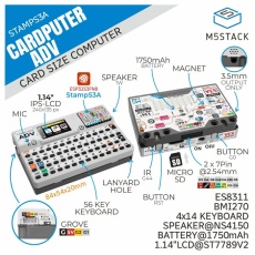 【M5STACK-K132-ADV】M5Stack Cardputer Adv(M5StampS3A付属)