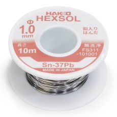 【FS311-101001】ヘクスゾール 鉛入り共晶はんだ(φ1mm、10m)
