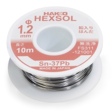 【FS311-121001】ヘクスゾール 鉛入り共晶はんだ(φ1.2mm、10m)