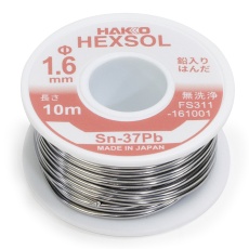 【FS311-161001】ヘクスゾール 鉛入り共晶はんだ(φ1.6mm、10m)