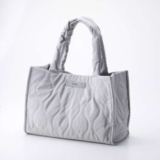 【BM-QTBTGY】トートバッグ/キルティング/オニオンスティッチ/グレー