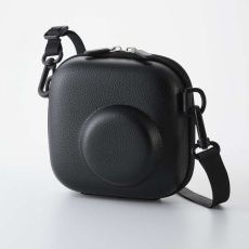 【IC-CCGPTXBK】チェキアクセサリ/カメラケース/汎用/miniシリーズ対応/エンボステクスチャー/ブラック