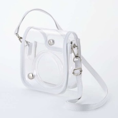 【IC-CCM12WH】チェキアクセサリ/カメラケース/mini12用/カラフル/ストラップ付属/ホワイト