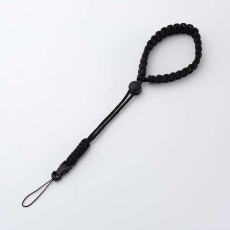【IC-STHKNBK】チェキアクセサリ/ハンドストラップ/汎用/編み系/ブラック