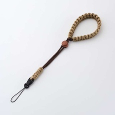 【IC-STHKNBR】チェキアクセサリ/ハンドストラップ/汎用/編み系/ブラウン