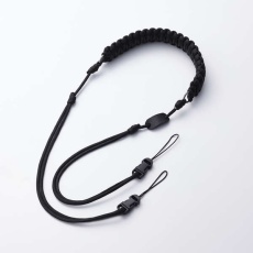 【IC-STSDKNBK】チェキアクセサリ/ショルダーストラップ/汎用/編み系/ブラック