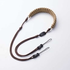 【IC-STSDKNBR】チェキアクセサリ/ショルダーストラップ/汎用/編み系/ブラウン