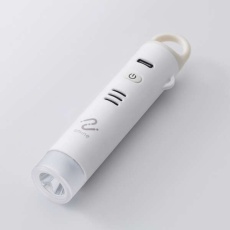 【LGT-UCSS1WHM】スマートトラッカー/防犯ブザー/IP65設計/iOS対応/4機能搭載/充電式/ホワイト