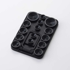 【P-TKPTMAGS01BK】吸盤スマホシリコンパッド/タコピタ/マグネット吸着タイプ/スタンド機能付き/タイプ/ブラック