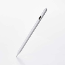 【P-TPACSTAP12WH】タッチペン/充電式/iPad専用/デジタルインジケーター/パームリジェクション対応/傾き検知/磁気吸着/USB-C充電/急速充電/交換ペン先付属/ホワイト