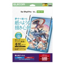 【TB-A25PLFLNSPL】13インチiPad Pro(M4)保護フィルム/紙心地/反射防止/上質紙タイプ/着脱式
