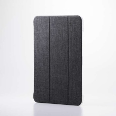【TB-A25PMWVCBK】11インチiPad Pro(M4)/フラップケース/薄型軽量/ファブリック/背面クリア/2アングル/ブラック