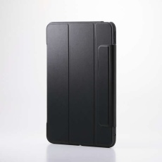 【TB-A25PMWVFCBK】11インチiPad Pro(M4)/フラップケース/薄型軽量/背面クリア/フレームカラー/ブラック