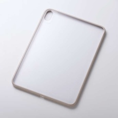 【TB-A25RTSLOGB】iPad11インチ(A16)/10.9インチ(第10世代)/クリアケース/背面クリア/軽量/カラーエッジ/グレージュ