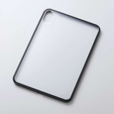 【TB-A25STSLOBK】8.3インチiPad mini(A17 Pro)/クリアケース/背面クリア/軽量/カラーエッジ/ブラック