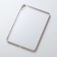 【TB-A25STSLOGB】8.3インチiPad mini(A17 Pro)/クリアケース/背面クリア/軽量/カラーエッジ/グレージュ
