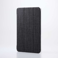 【TB-A25SWVCBK】8.3インチiPad mini(A17 Pro)/フラップケース/薄型軽量/ファブリック/背面クリア/2アングル/ブラック