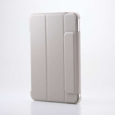 【TB-A25SWVFCGB】8.3インチiPad mini(A17 Pro)/フラップケース/薄型軽量/背面クリア/フレームカラー/グレージュ
