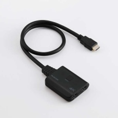 【VSP-HD4K120BK】HDMI分配器/4K30Hz対応/1入力(HDMI)+2出力(HDMI)/ブラック