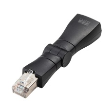 【ADT-RJ6A-3D】RJ-45 回転式アダプタ(Cat6A・STP)