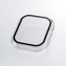【AW-25BFCGCR】Apple Watch 42mm/フルカバーケース/プレミアムガラス/高透明/クリア