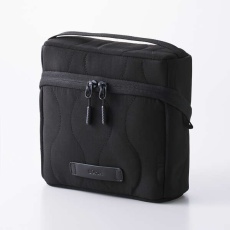 【BMA-QTGPSBK】ガジェットポーチ/キルティング/オニオンスティッチ/スタンドタイプ/大容量/ブラック