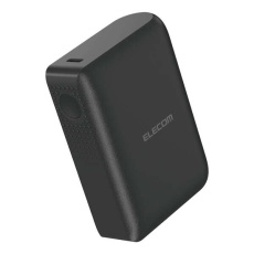 【DE-C78L-10000BK】モバイルバッテリー/リチウムイオン電池/震えるバッテリー/20W/10000mAh/USB-C×1/USB-A/ユニバーサルデザイン/ブラック