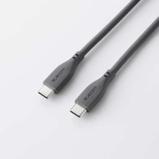 【MPA-CCPESS15GY】USB Type-C to USB Type-Cケーブル/シリコン/最大240W/1.5m/グレー