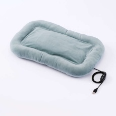 【PET-HC01GY】ペット用品/ヒーティングマット/USB給電式/モバイルバッテリー対応/温度調節機能2段階/ケーブル長1.4m/グレー