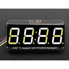 【ADA-5604】STEMMA QT/Qwiic互換7セグメント4桁ディスプレイ (白色)