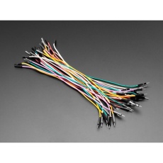 【ADA-5837】カラフルシリコンジャンパワイヤ 200mm 30本セット (オス?メス)