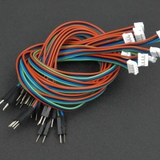 【DFROBOT-FIT0898】Gravity - 4ピンPH2.0 - DuPontオス I2C/UARTケーブルセット(30cm)