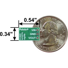 【POLOLU-5593】D24V7F5搭載 ステップダウンレギュレータ (5 V、600 mA)