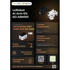 【SEEED-114993668】SO-ARM101 Low-Cost AI Arm 3Dプリントパーツキット