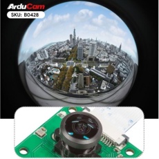 【UCTRONICS-B0428】Raspberry Pi用魚眼レンズ付カメラモジュール(5MP / OV5647)