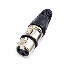 【XJY18F】XLRコネクタ 3極 ストレート メス