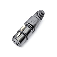 【XJY19F】XLRコネクタ 3極 ストレート メス