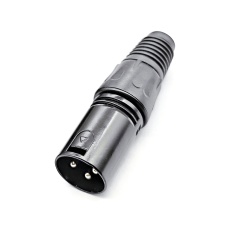 【XJY19M】XLRコネクタ 3極 ストレート オス