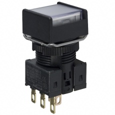 【A16L-AWM-24D-1】【在庫処分セール】SWITCH PUSHBUTTON SPDT 5A 125V